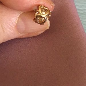 Pandora 14k gold Open Heart Spacer RETIRED